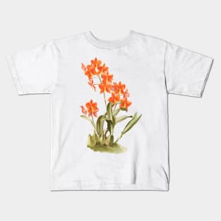 Impressive Orange Manuelitos Orchid Kids T-Shirt